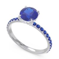Pave Cathedral Mayurari Ring