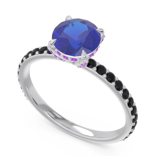 Pave Cathedral Mayurari Ring