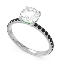 Pave Cathedral Mayurari Ring