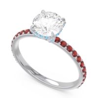 Pave Cathedral Mayurari Ring