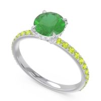 Pave Cathedral Mayurari Ring