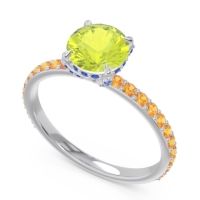 Pave Cathedral Mayurari Ring