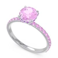 Pave Cathedral Mayurari Ring
