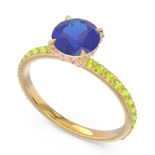 Pave Cathedral Mayurari Ring
