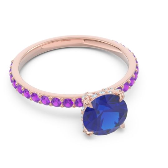 Pave Cathedral Mayurari Ring