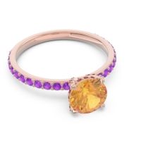 Pave Cathedral Mayurari Ring
