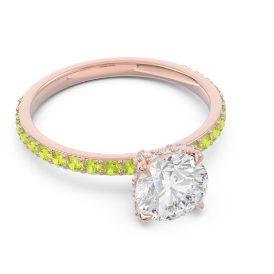 Pave Cathedral Mayurari Ring