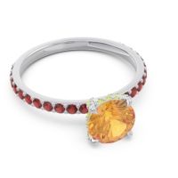 Pave Cathedral Mayurari Ring