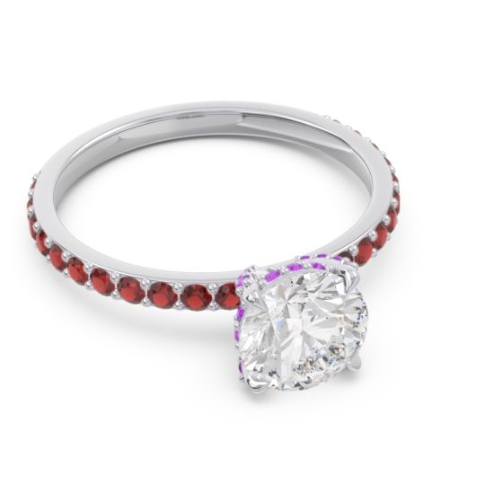 Pave Cathedral Mayurari Ring