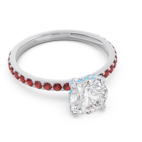 Pave Cathedral Mayurari Ring