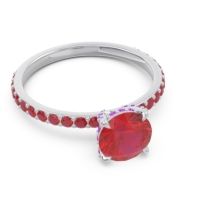 Pave Cathedral Mayurari Ring