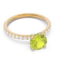 Pave Cathedral Mayurari Ring