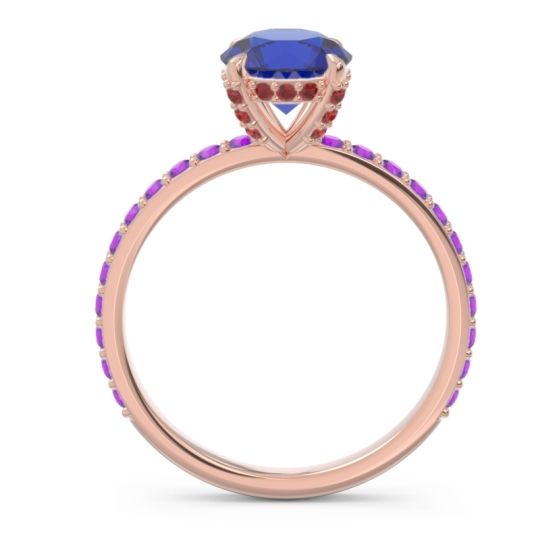 Pave Cathedral Mayurari Ring