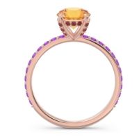 Pave Cathedral Mayurari Ring
