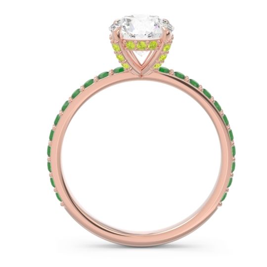 Pave Cathedral Mayurari Ring