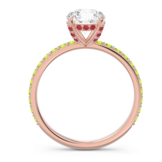 Pave Cathedral Mayurari Ring