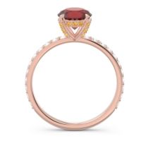 Pave Cathedral Mayurari Ring