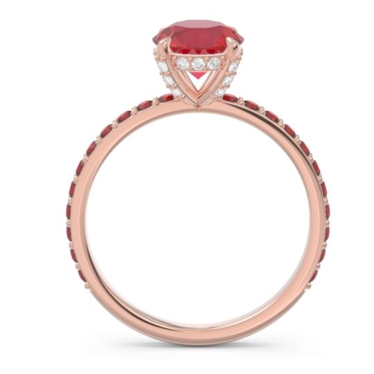 Pave Cathedral Mayurari Ring