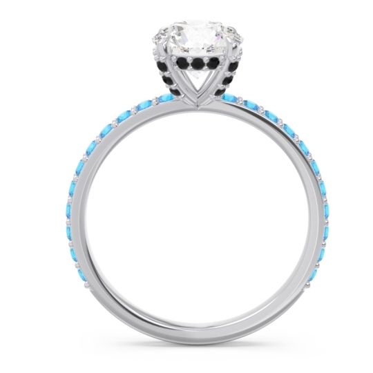 Pave Cathedral Mayurari Ring