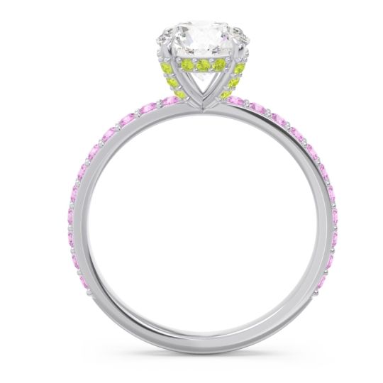 Pave Cathedral Mayurari Ring