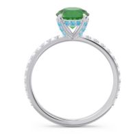 Pave Cathedral Mayurari Ring