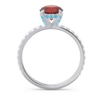 Pave Cathedral Mayurari Ring