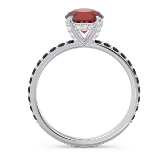 Pave Cathedral Mayurari Ring