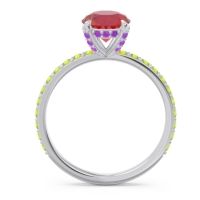 Pave Cathedral Mayurari Ring