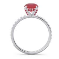 Pave Cathedral Mayurari Ring