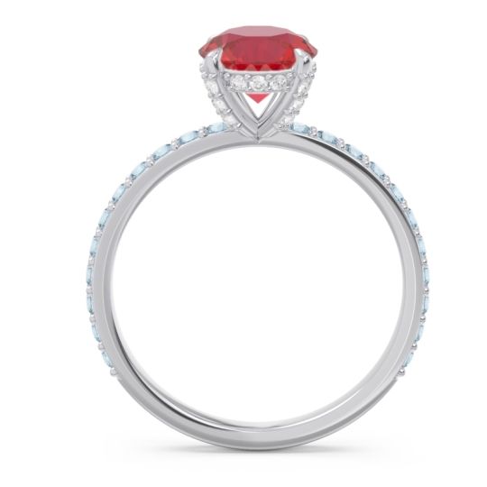 Pave Cathedral Mayurari Ring