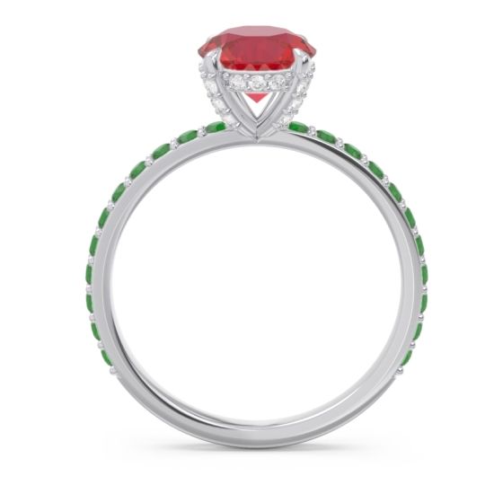 Pave Cathedral Mayurari Ring