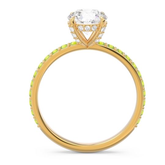 Pave Cathedral Mayurari Ring