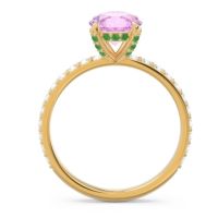 Pave Cathedral Mayurari Ring