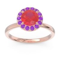 Halo Pave Sthala Ring