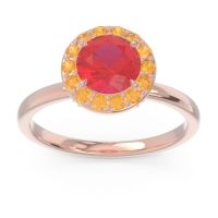 Halo Pave Sthala Ring