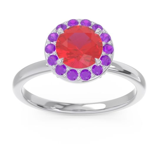 Halo Pave Sthala Ring