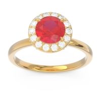 Halo Pave Sthala Ring