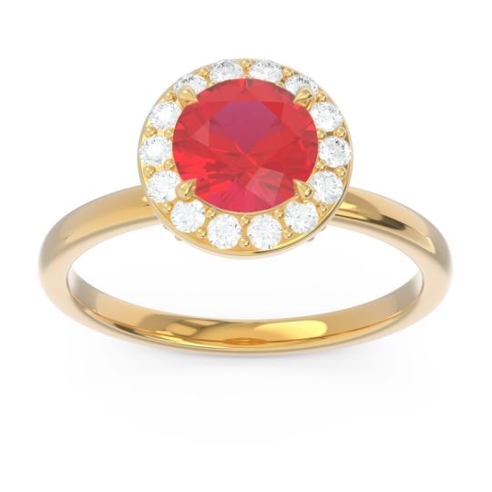 Halo Pave Sthala Ring