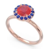 Halo Pave Sthala Ring