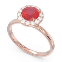 Halo Pave Sthala Ring