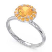 Halo Pave Sthala Ring