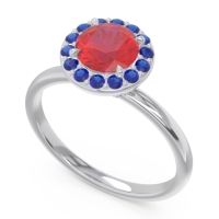 Halo Pave Sthala Ring