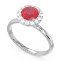 Halo Pave Sthala Ring