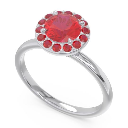 Halo Pave Sthala Ring