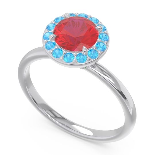 Halo Pave Sthala Ring