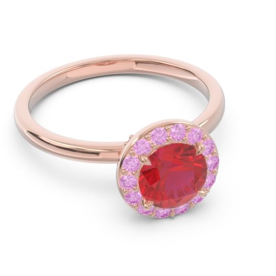 Halo Pave Sthala Ring
