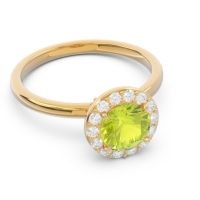 Halo Pave Sthala Ring