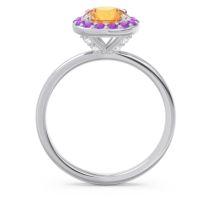 Halo Pave Sthala Ring