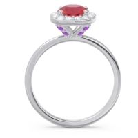 Halo Pave Sthala Ring