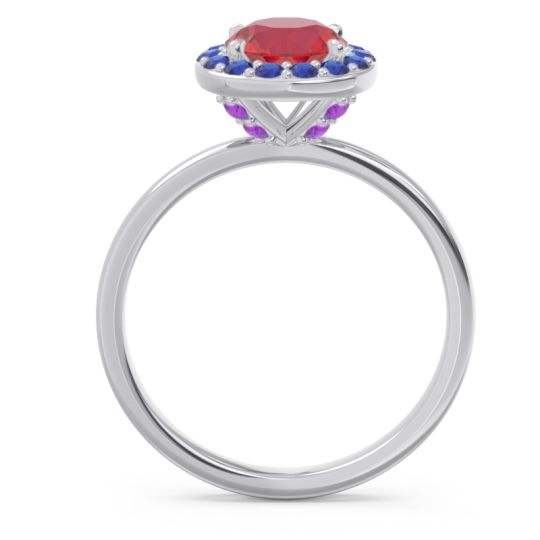 Halo Pave Sthala Ring
